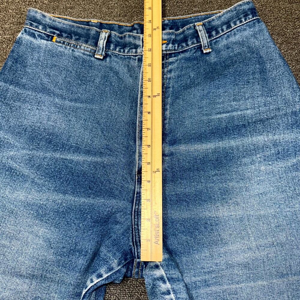 Vintage Wrangler Jeans Womens 16 Blue Denim Medium Wash High Rise Straight Leg - Picture 7 of 9
